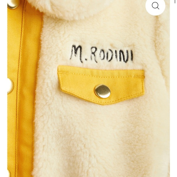 Mini Rodini Cream and Yellow Kids Jacket - Picture 3 of 4